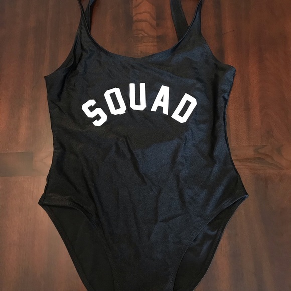 Black one piece swimsuit - Picture 1 of 4